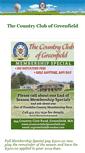 Mobile Screenshot of countryclubofgreenfield.net